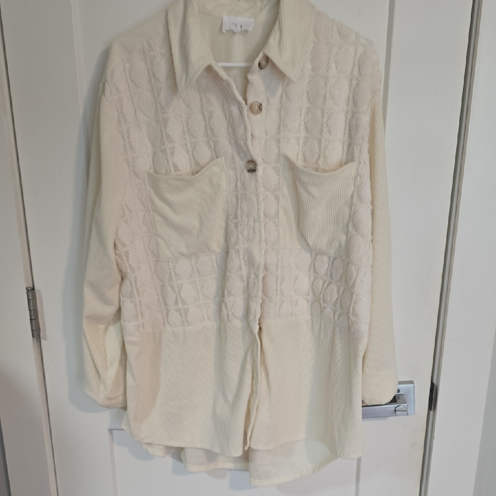 Cream Button Down Shirt